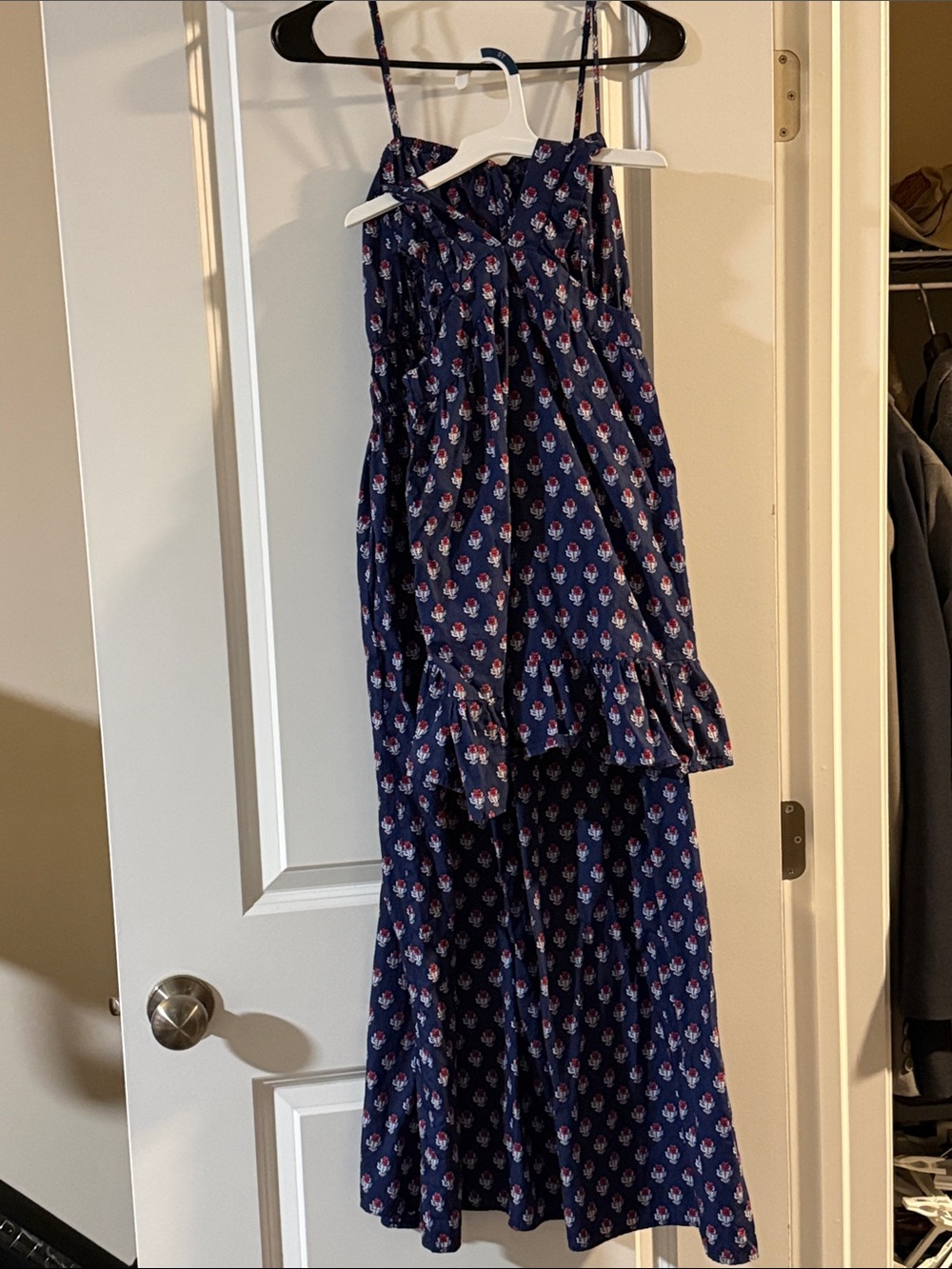 Mommy and Me matching Navy Floral Maxi dresses